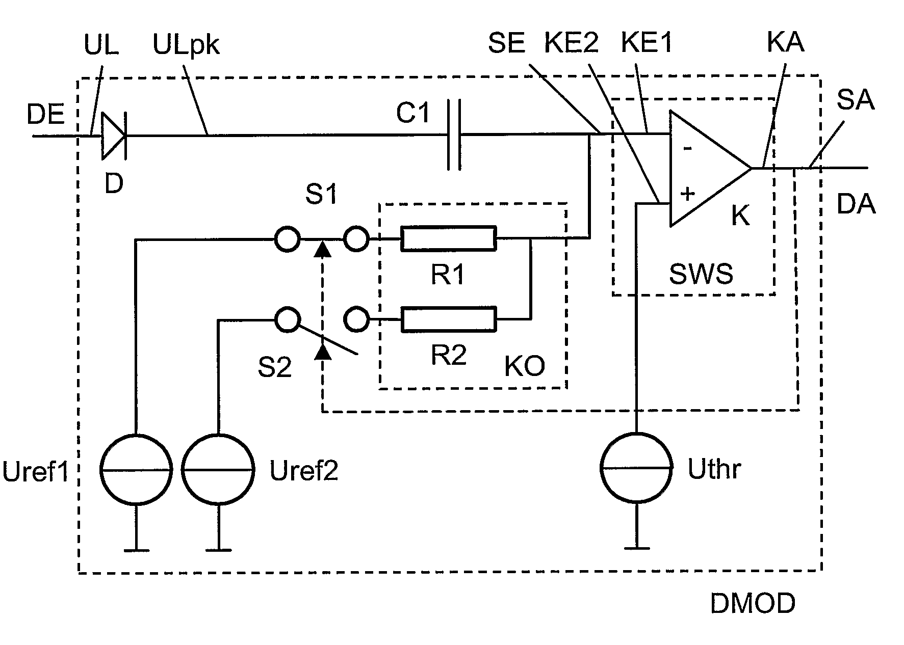 Demodulator for amplitude-modulated signals