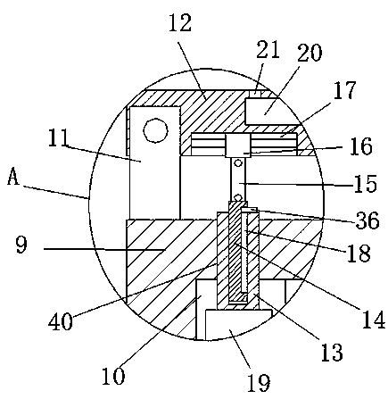 Telescopic protection device for firefighting robot