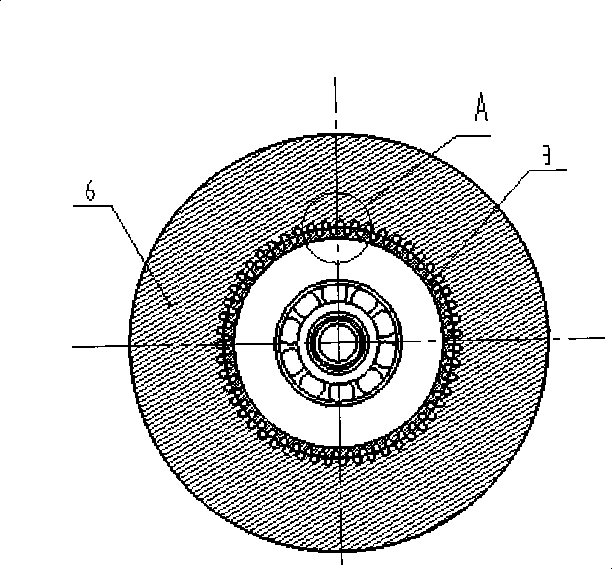 High pressure resistant rotary electromagnet with low inertia