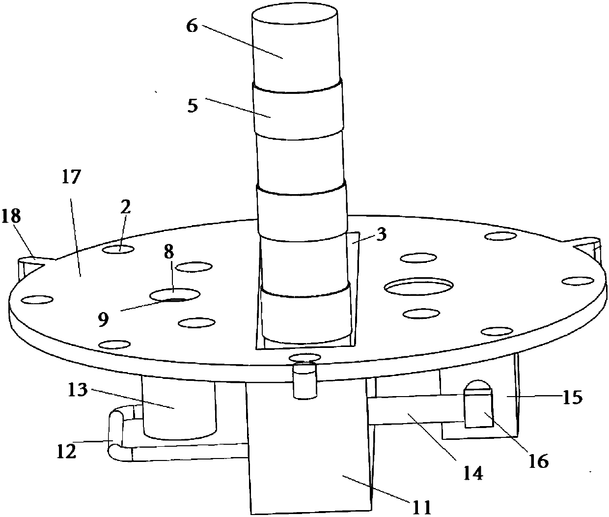 Horizontal intelligent alarm device for road well safety protection