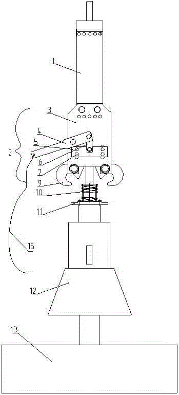 Automatic hydraulic unhooking device