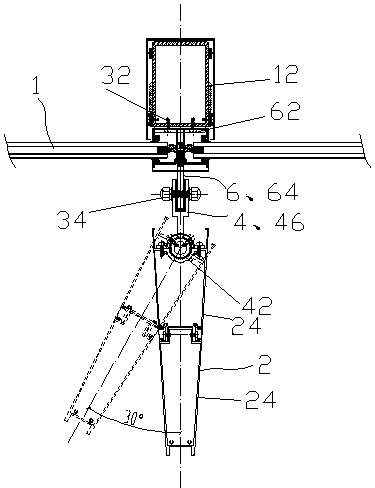 Sunshade line system with adjustable angle and mounting method thereof