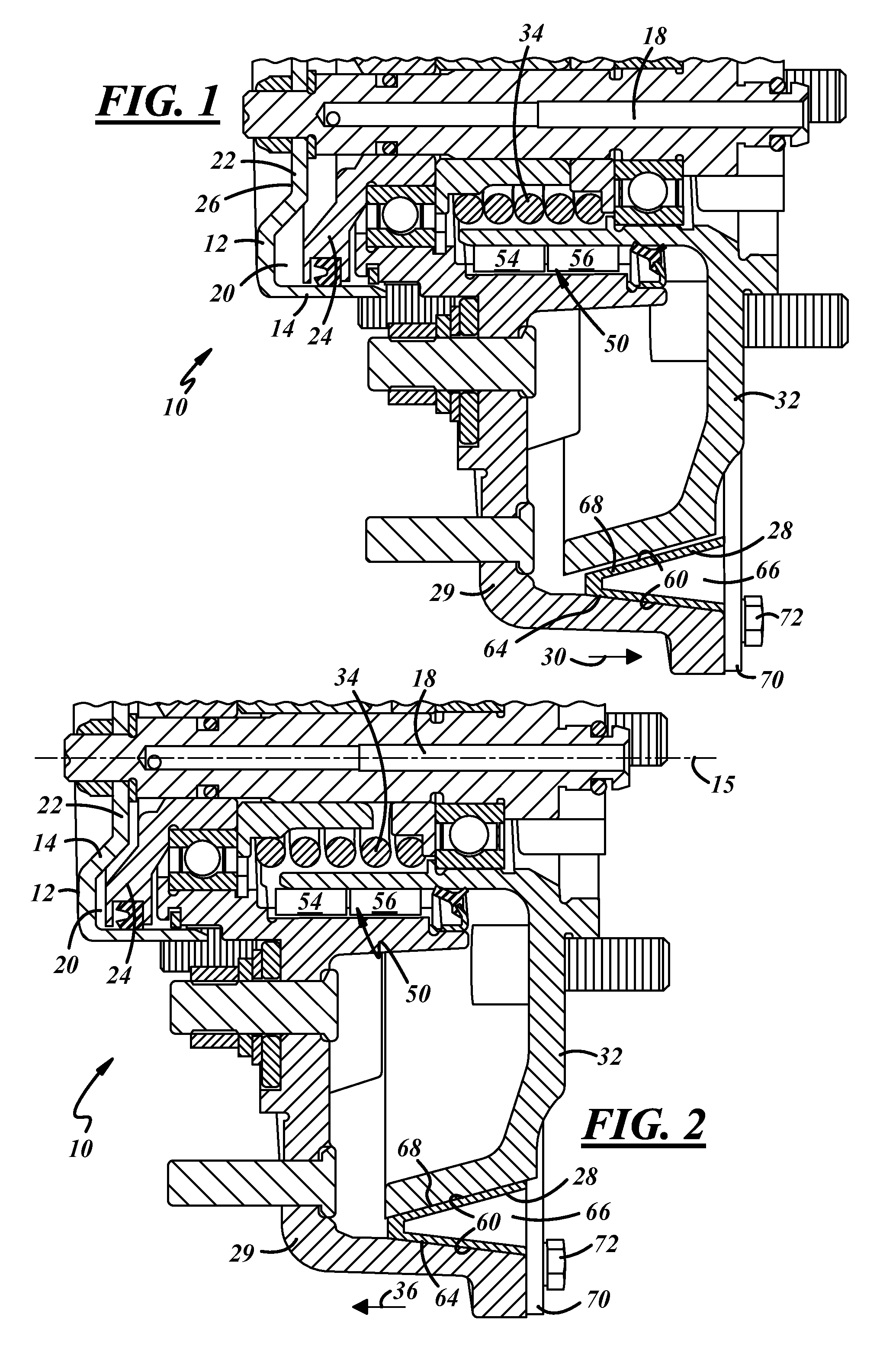 Pneumatic clutch with improved friction member