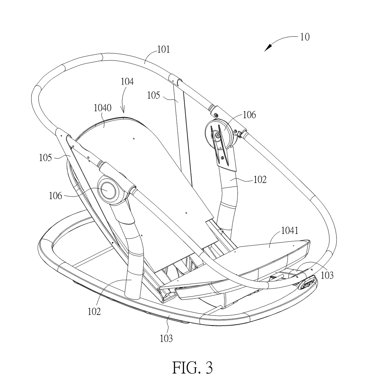 Infant carrier and motion device therewith