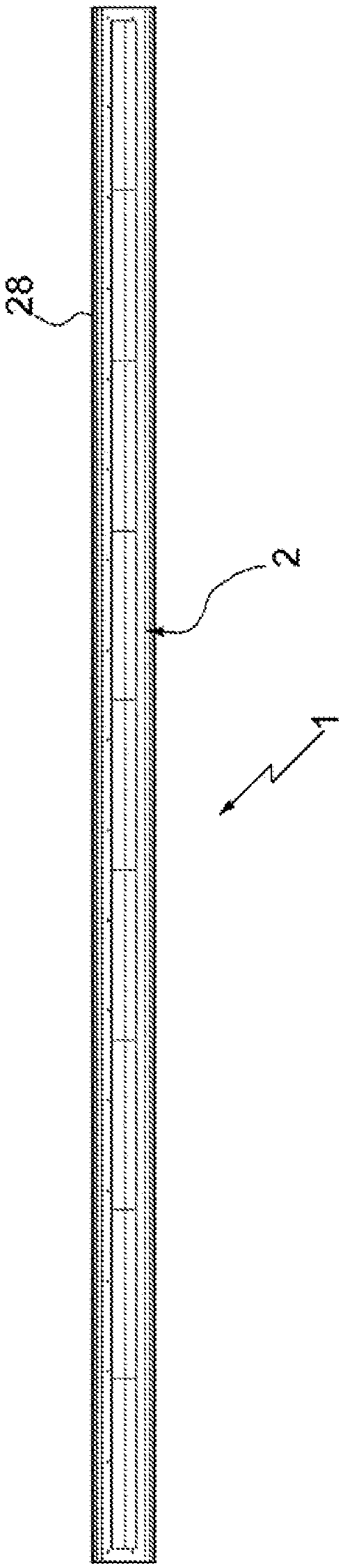 An end panel group of a press for ceramic products and the like