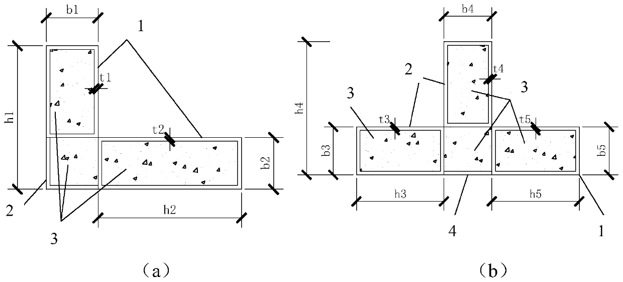 Method for judging bidirectional bending stable bearing of special-shaped concrete filled steel tubular column