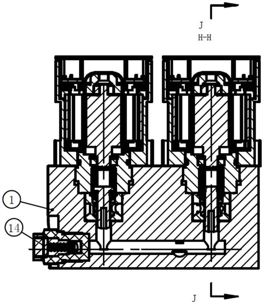Electromagnetic valve with hard sealing structure