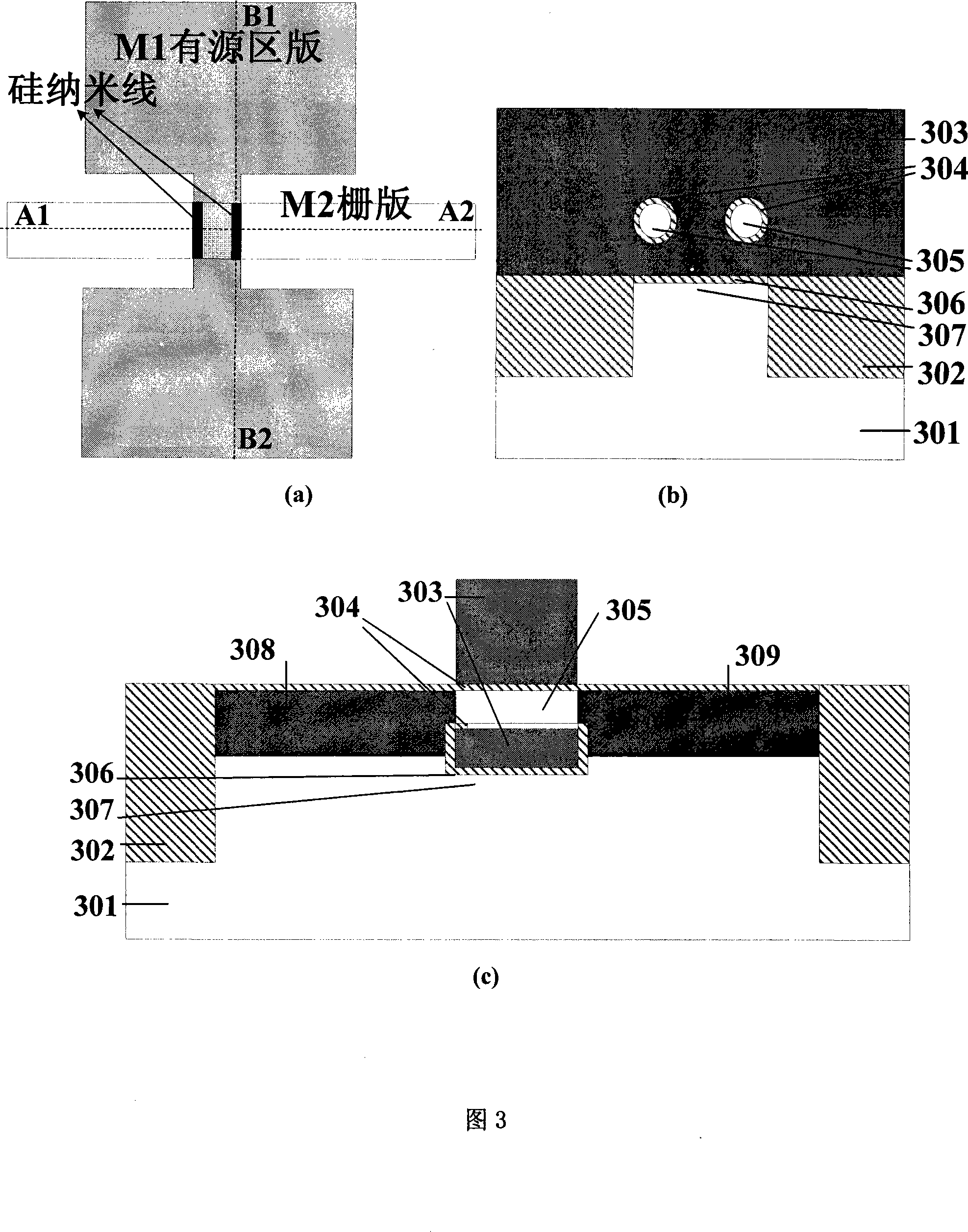 A double silicon nanowire wrap gate field-effect transistor and its manufacture method
