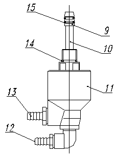 Core fixing cooling radiating system for rotating shaft