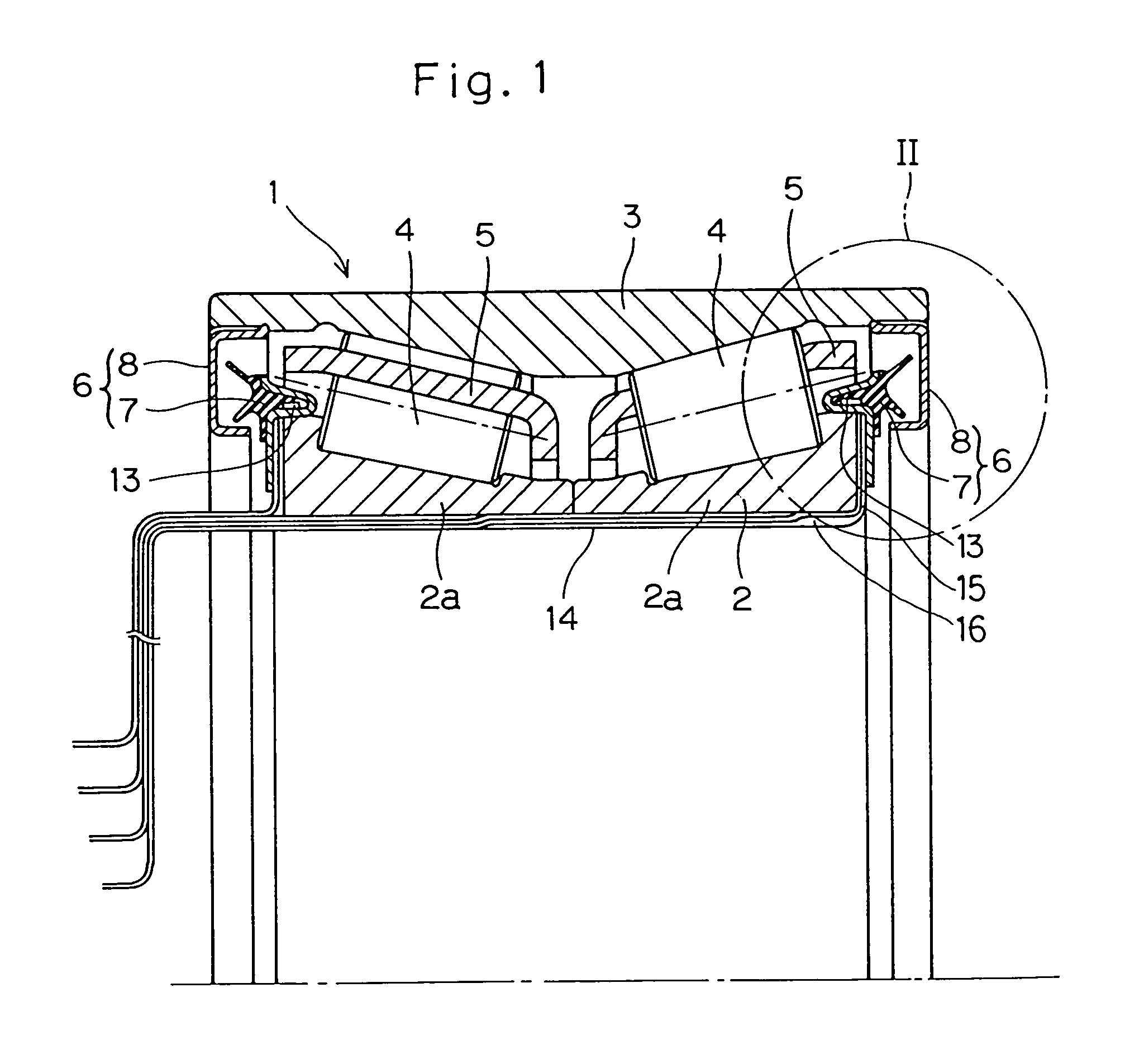 Bearing assembly with temperature sensor