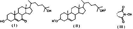Synthetic method of 25‑hydroxy‑7‑ketocholesterol