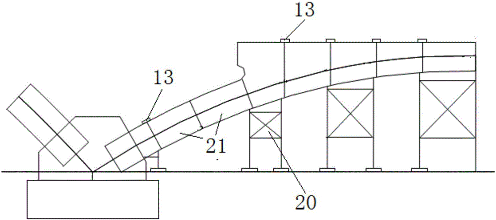 Construction method for multi-span basket type arch bridge