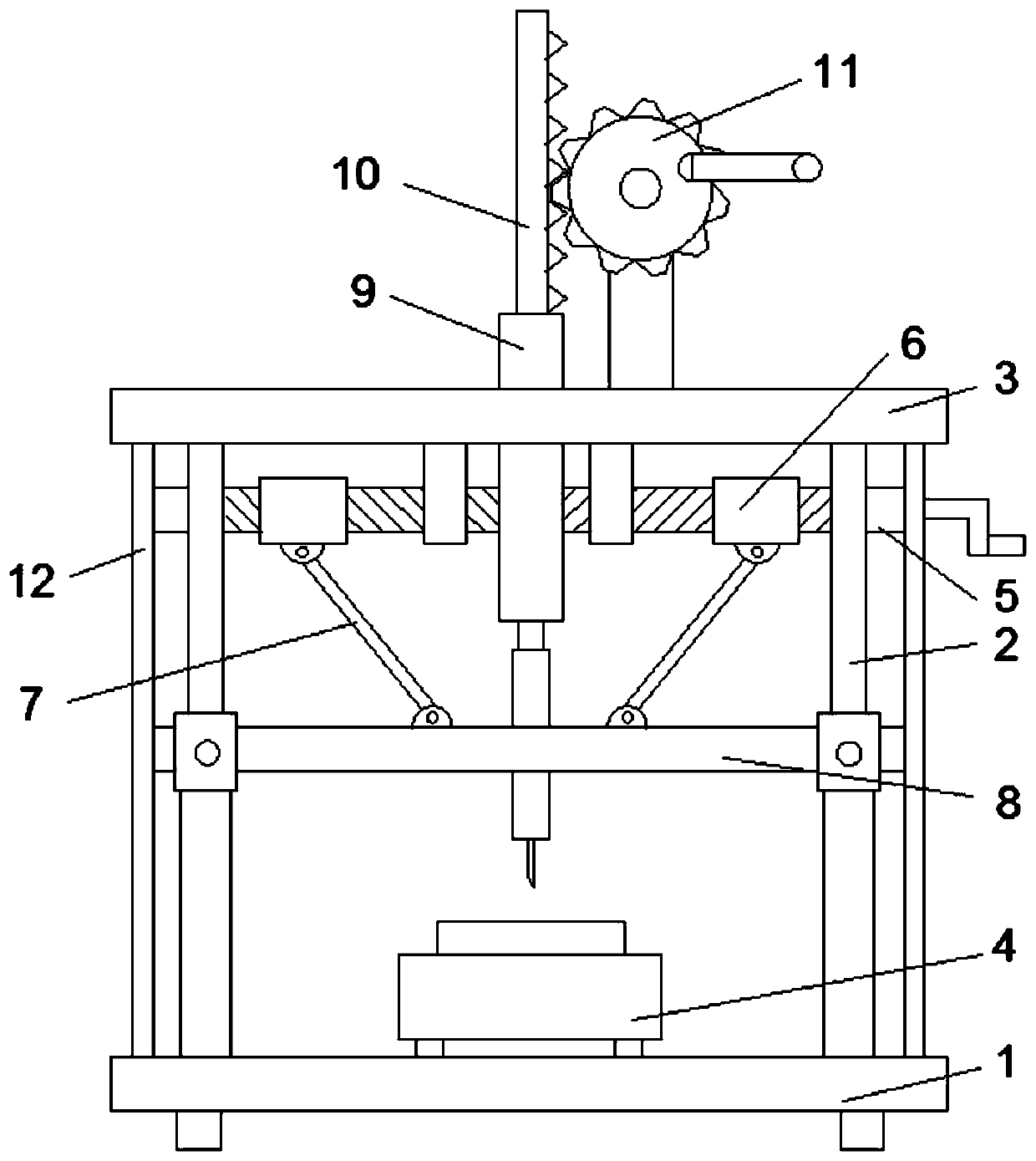 Micro slow positioning injection device for rat brain experiments