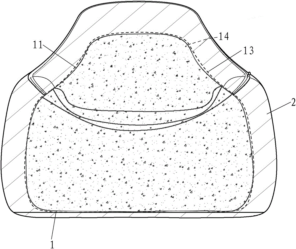 A sponge sofa structure