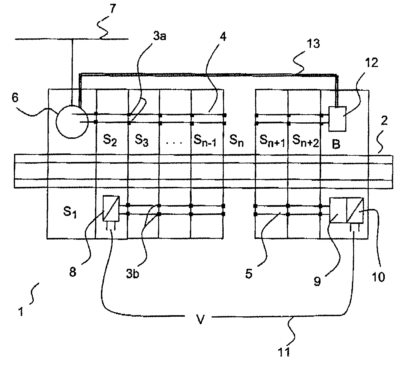 Monitoring and control device and bridge module therefor