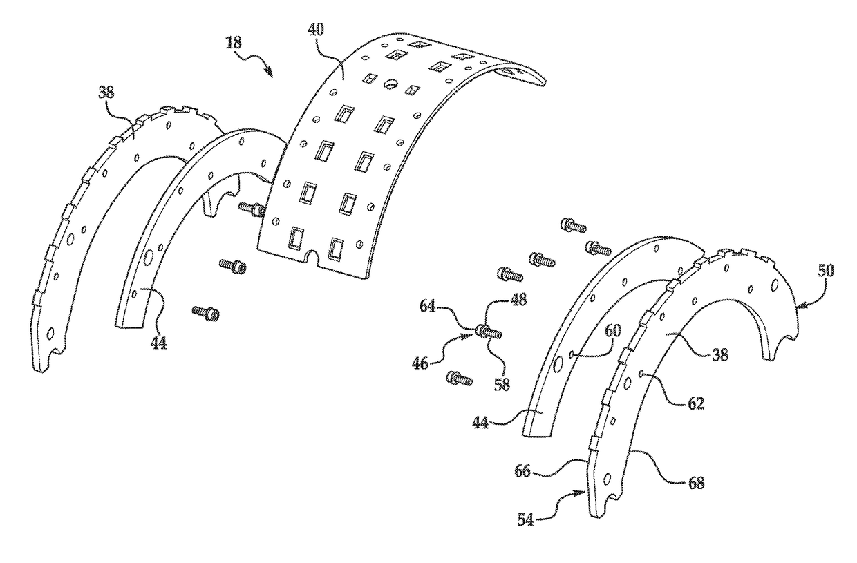 Noise Dampening Brake Shoe for a Drum Brake