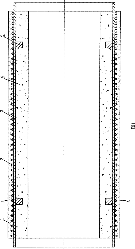 Prestressed large-scale ribbed steel pipe