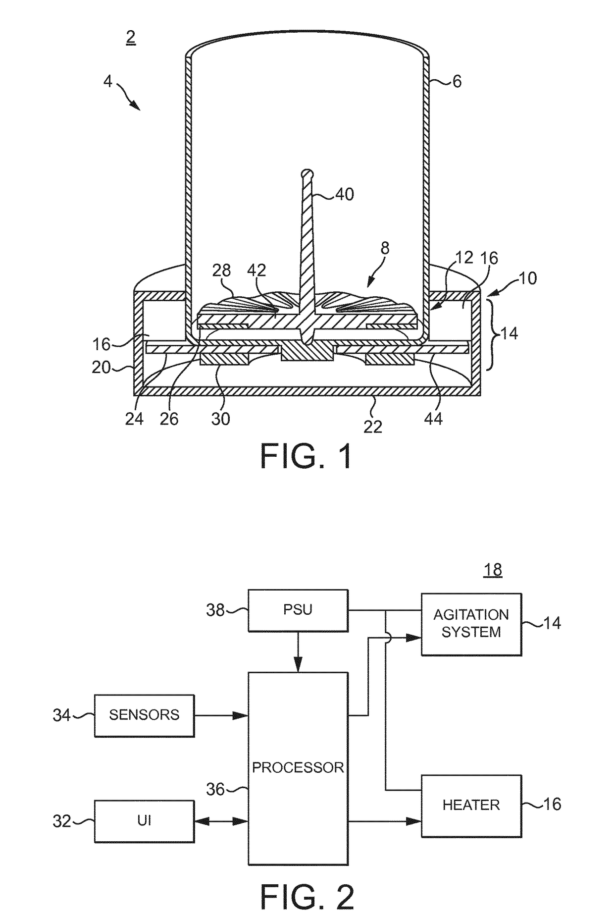 Appliance for foaming beverage or foodstuff