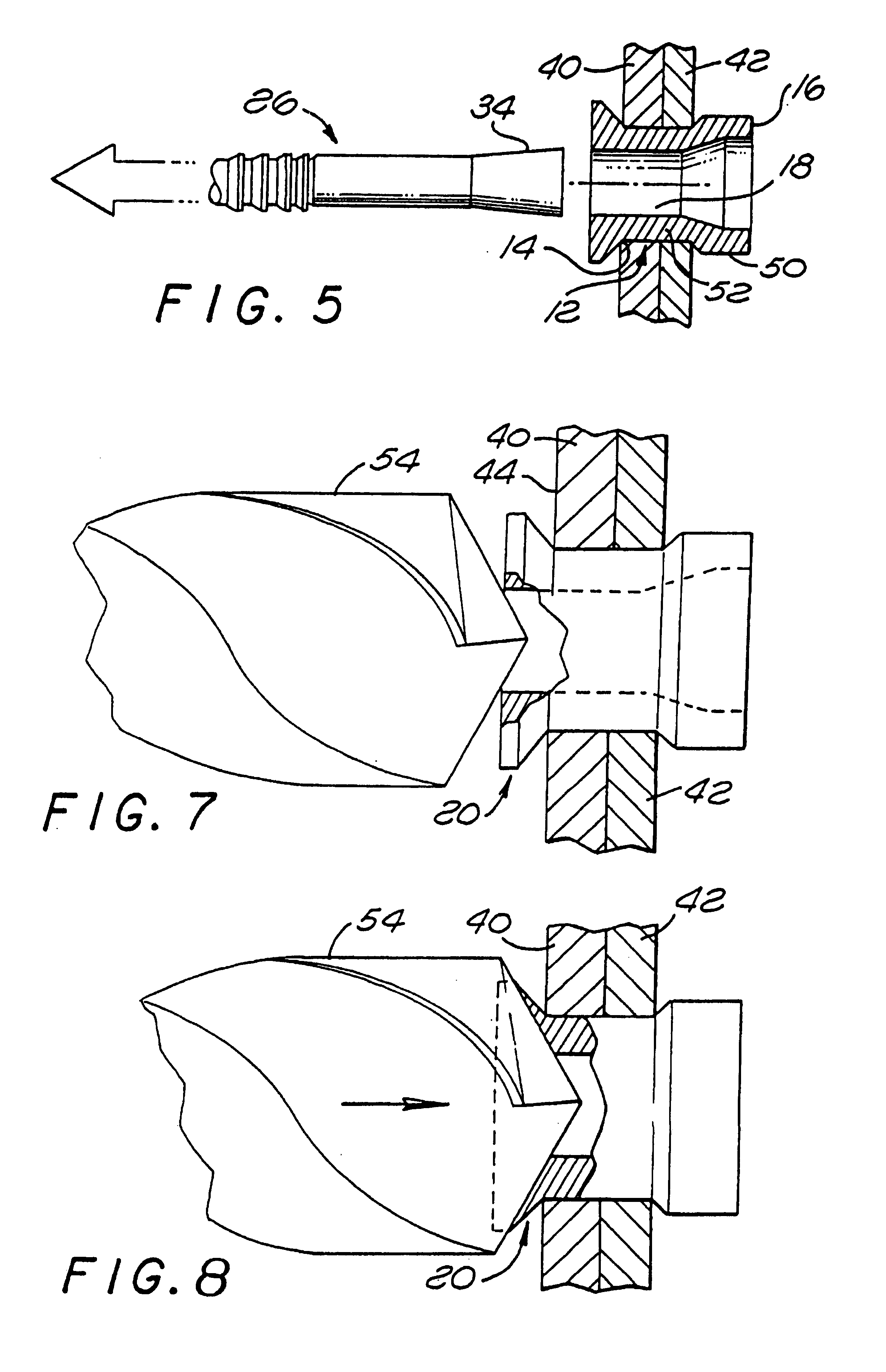 Method for replacing a tacking fastener