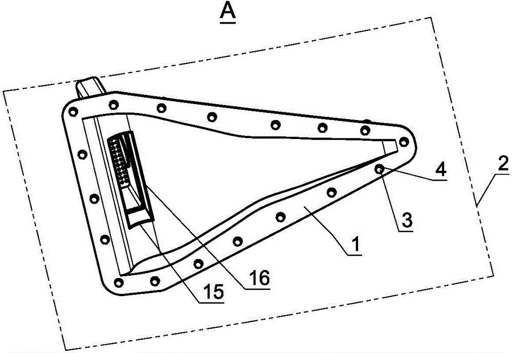 Commuting airplane fuel oil ventilation device