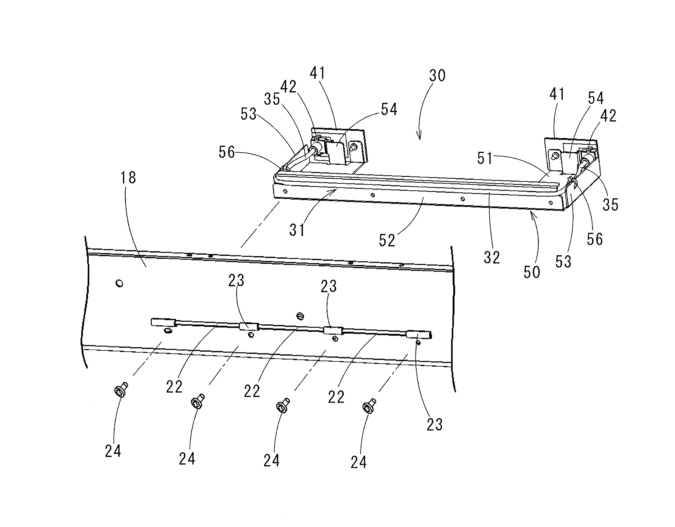 Audio Equipment and Bracket for Linear Lighting Device Thereof