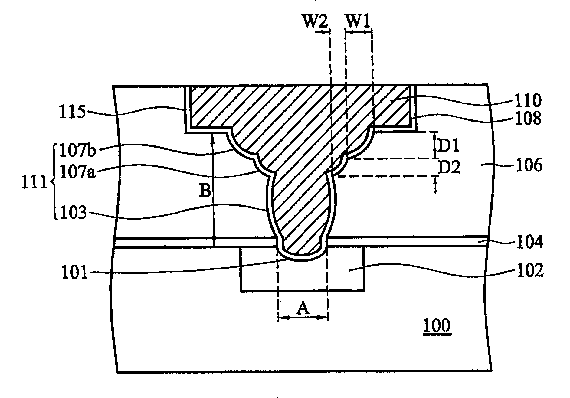 Semiconductor device and open structure of semiconductor device