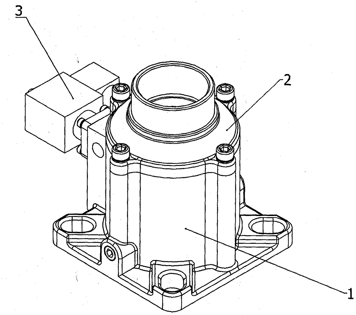 Normally-closed air inlet valve of air compressor