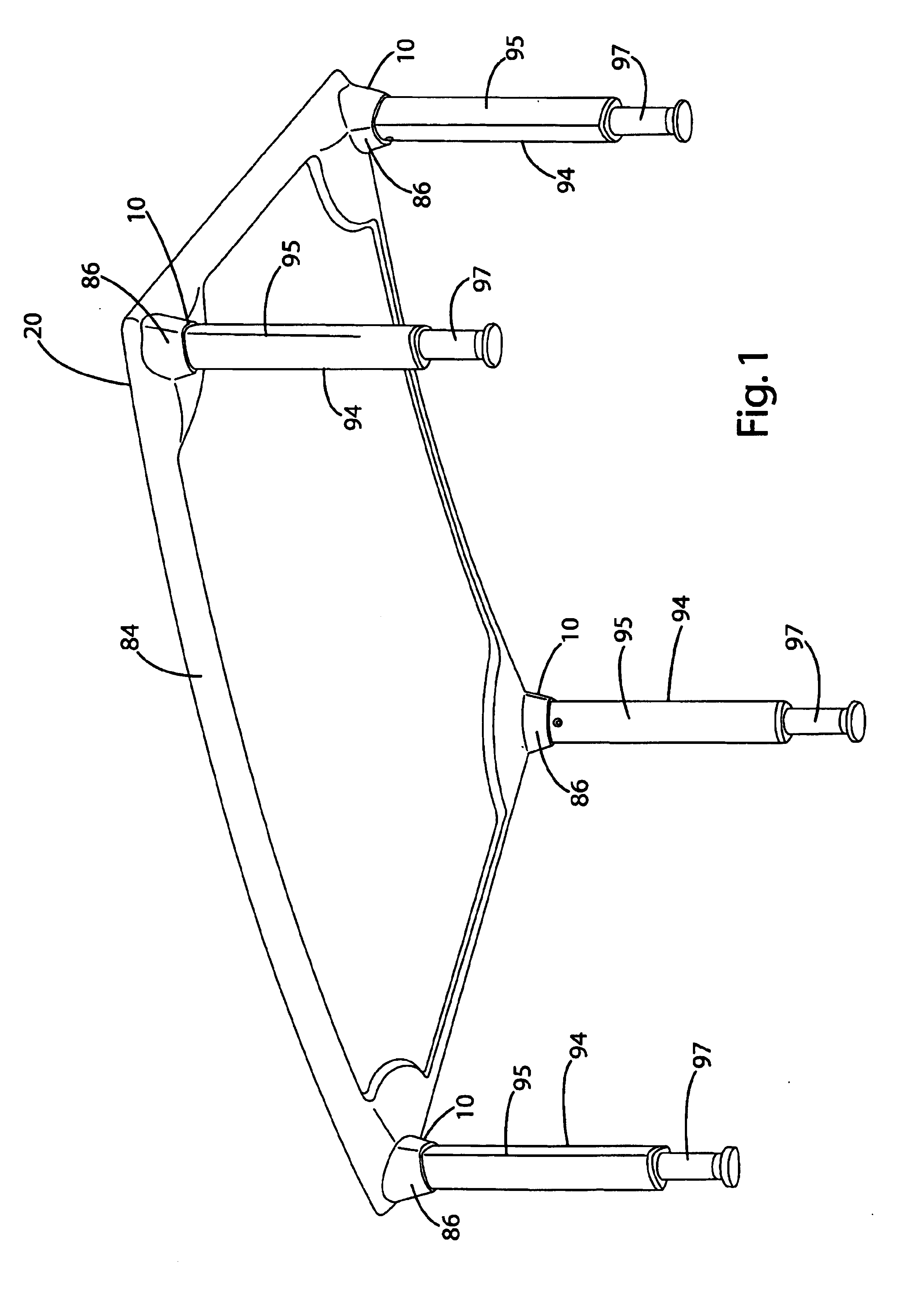 Leg attachment and method for manufacturing same