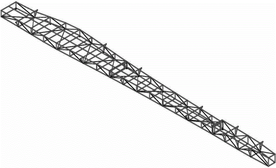 Calculation method of load distribution of male mold system based on large wind power blades