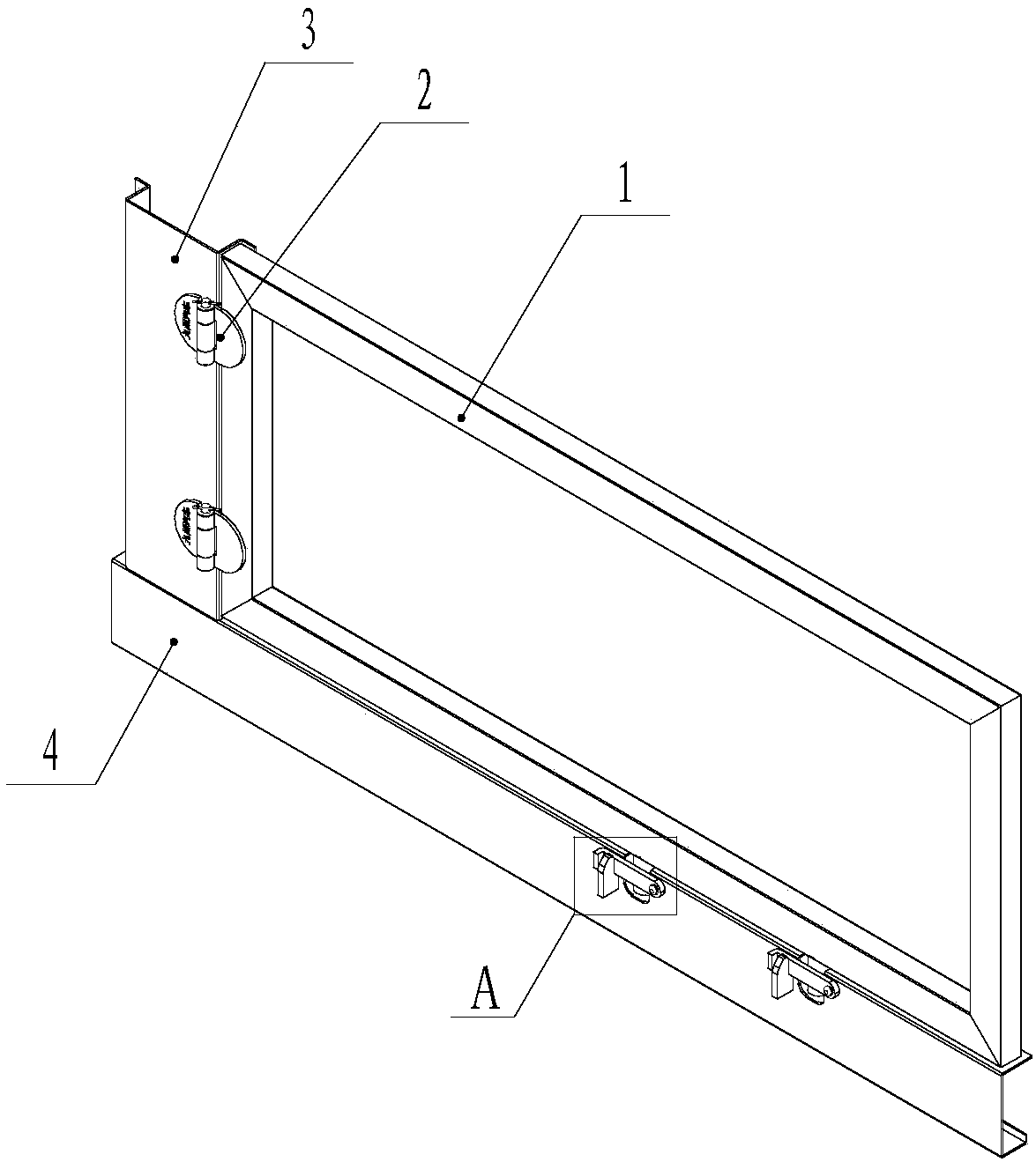 Automobile door board with locking mechanism