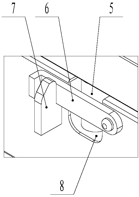 Automobile door board with locking mechanism