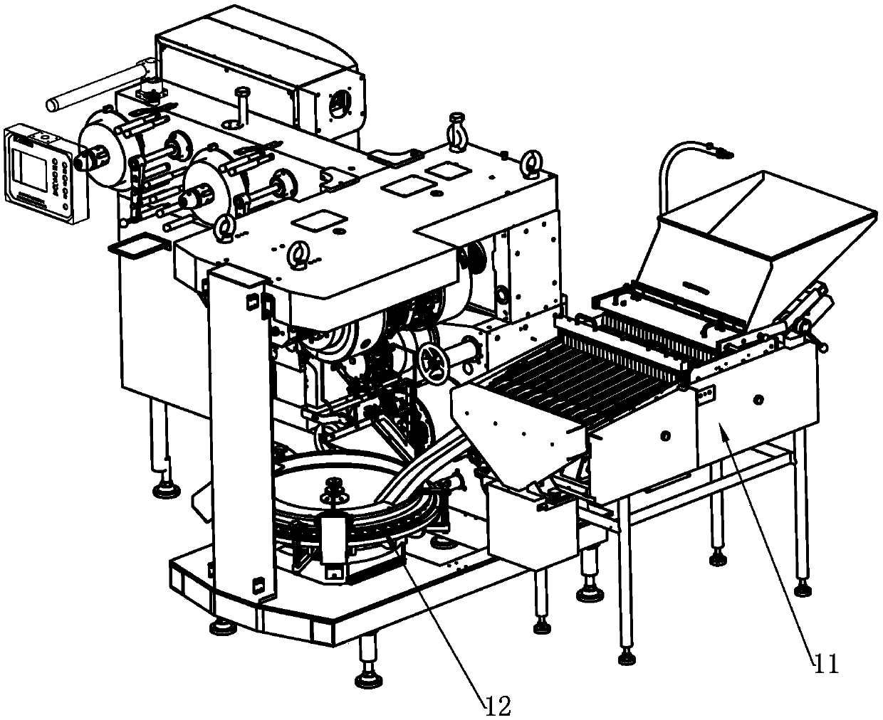 Granular candy packaging machine