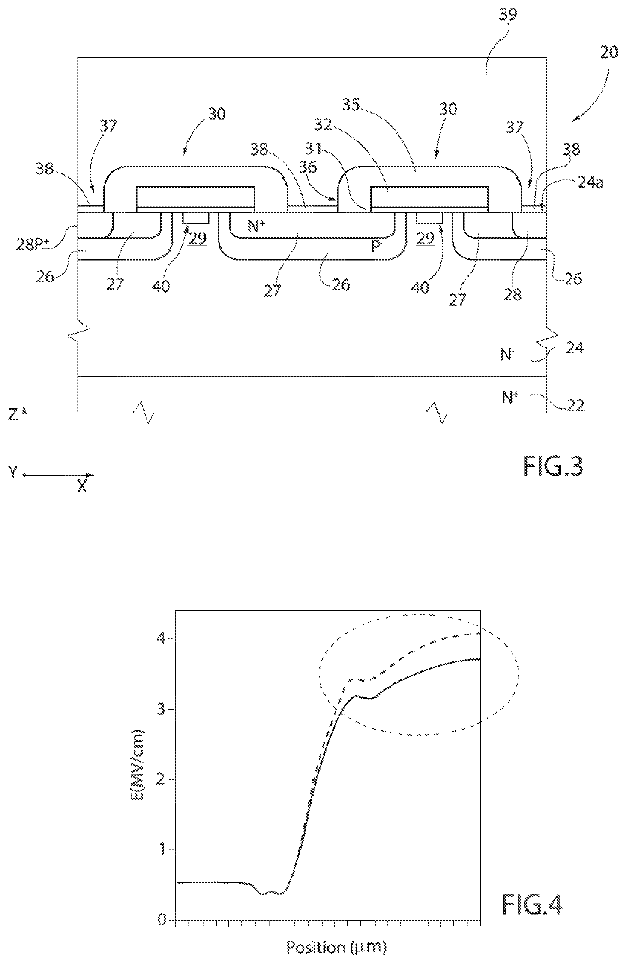 Silicon carbide mosfet transistor device with improved characteristics and corresponding manufacturing process