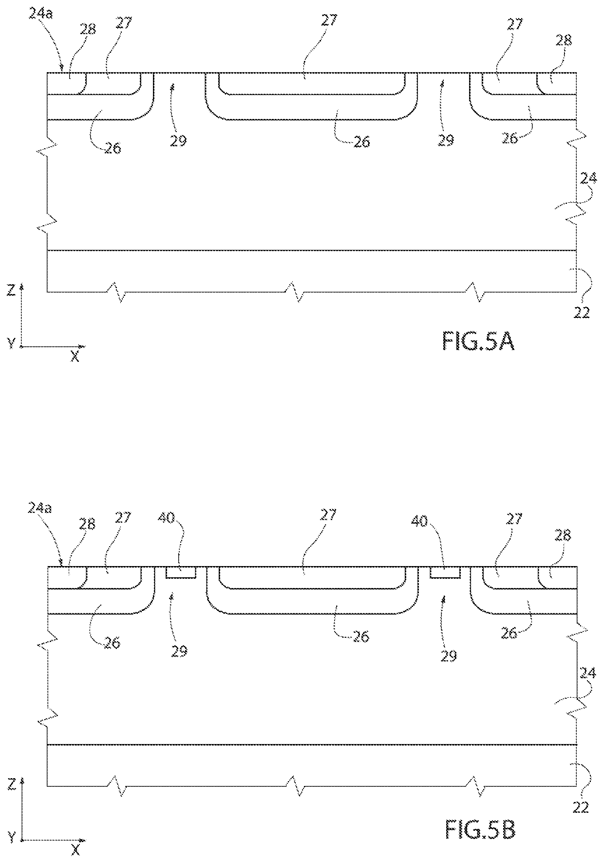 Silicon carbide mosfet transistor device with improved characteristics and corresponding manufacturing process