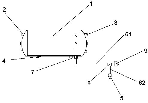 Water discharge device of vehicle air cylinder