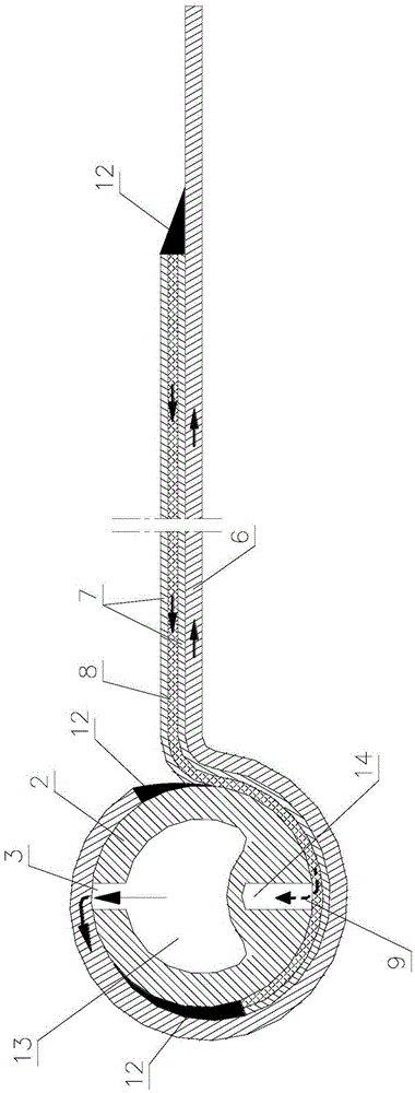 Spiral-wound membrane component and filter element employing same
