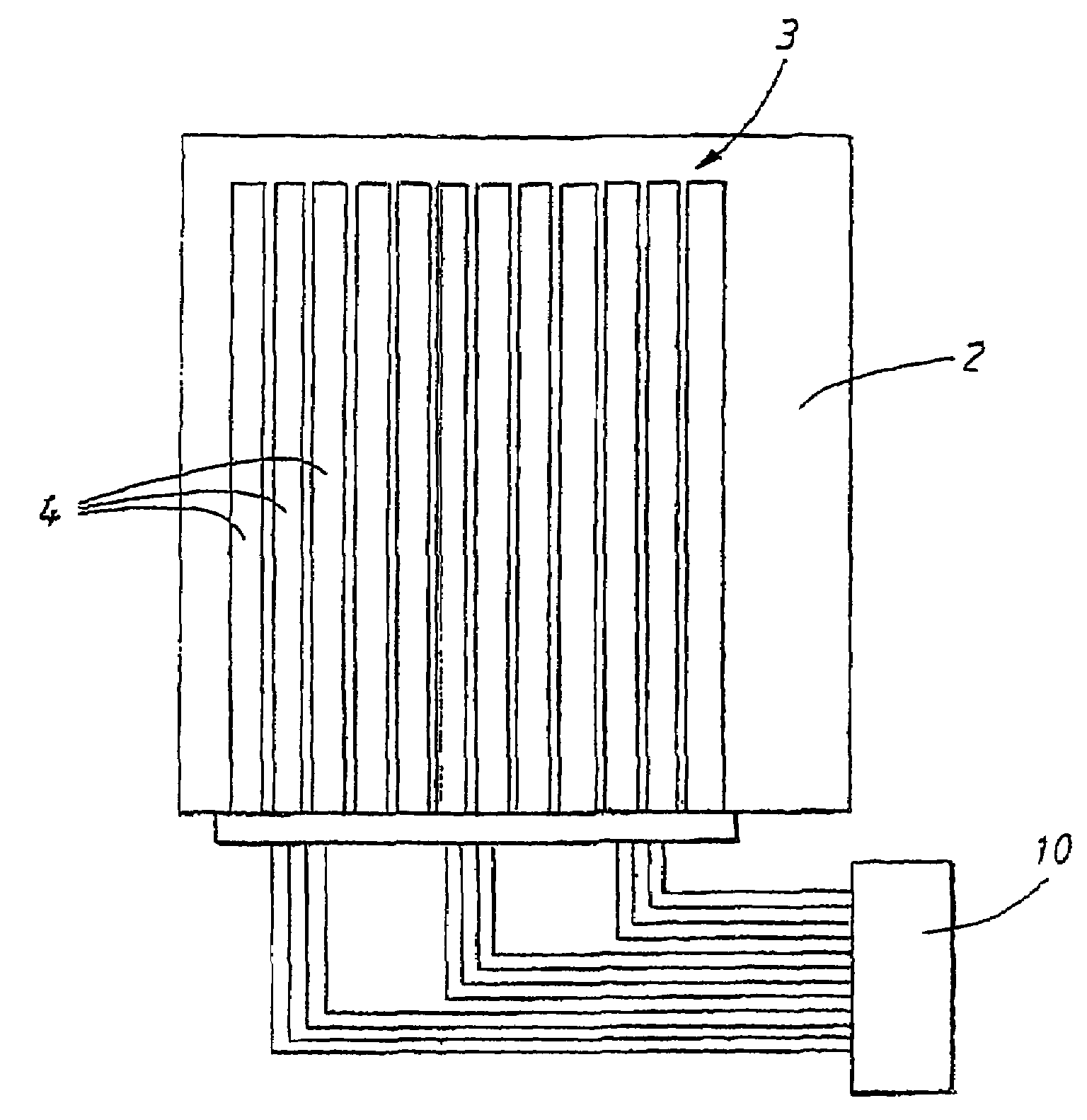 Method of controlling an electrochromic matrix display and electrochromic display