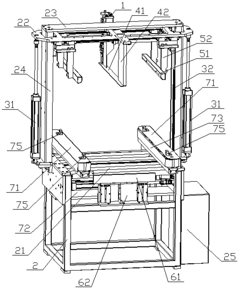 Height positioning device and automatic box folding machine