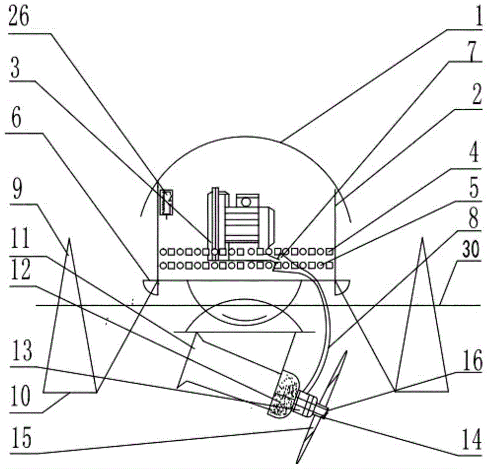 Purification oxygen flotation aeration device