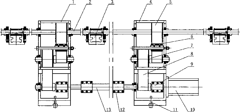 Y-direction servo drive mechanism of overlong stand for computerized embroidery machine