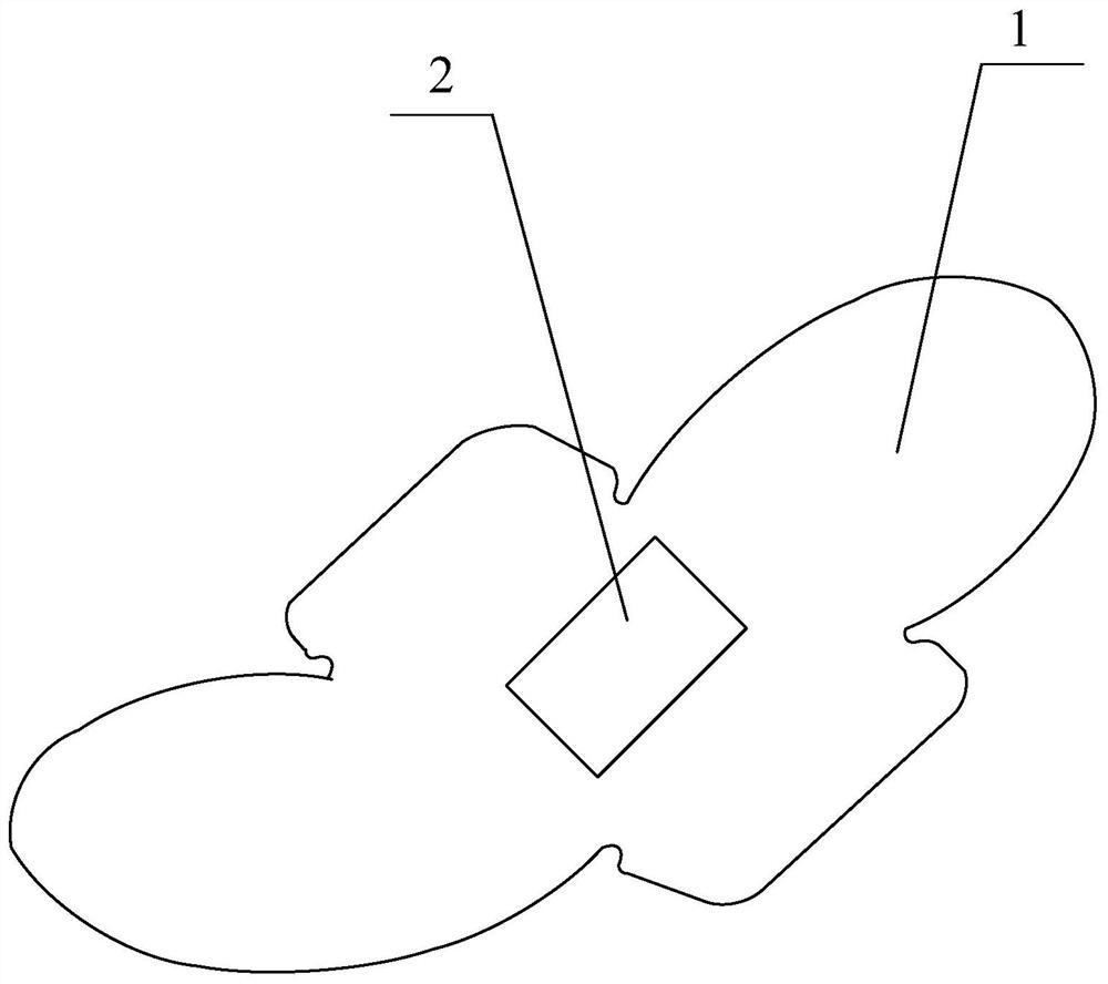 A kind of intelligent sanitary pad and preparation method thereof