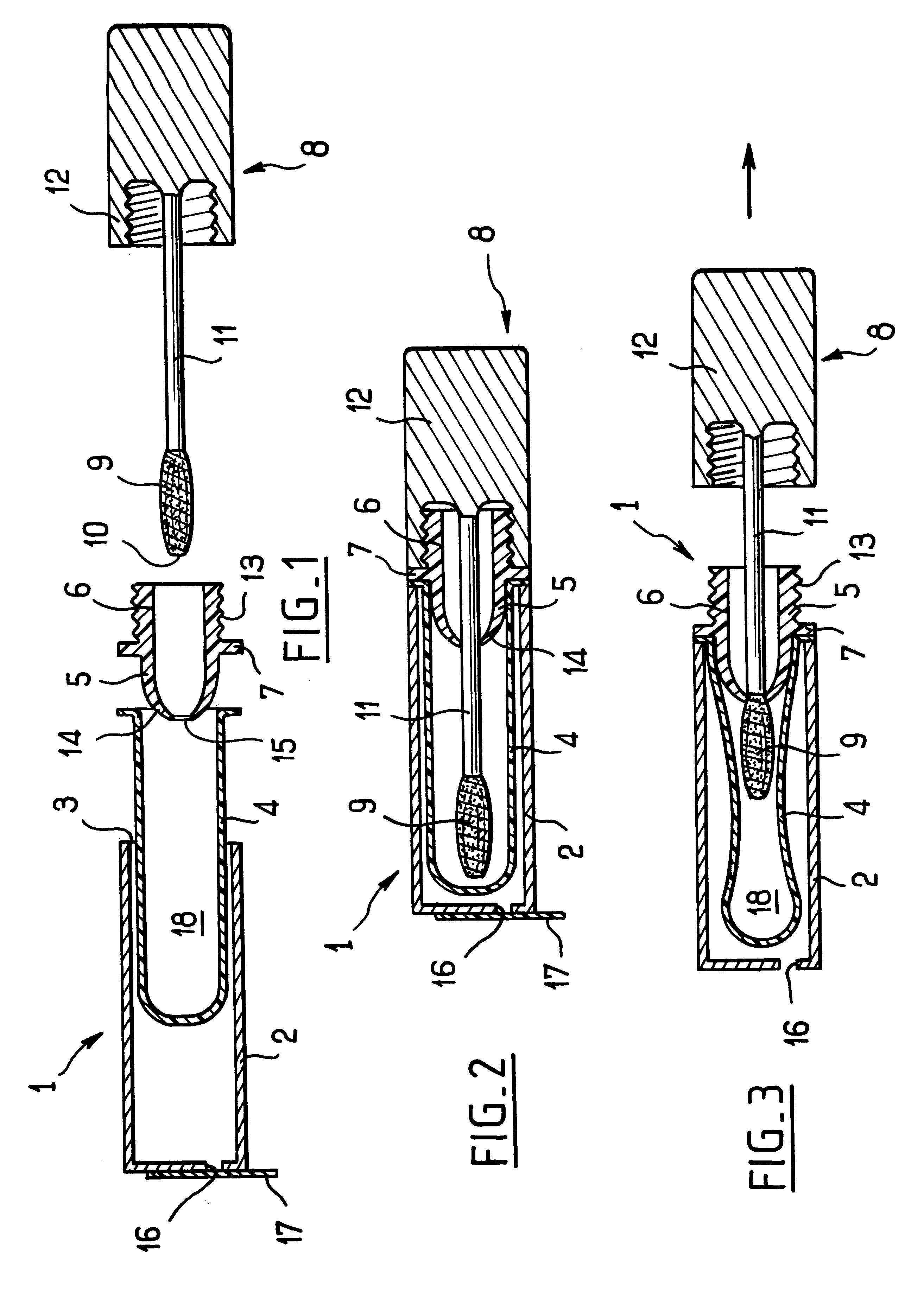 Device for packaging and applying makeup