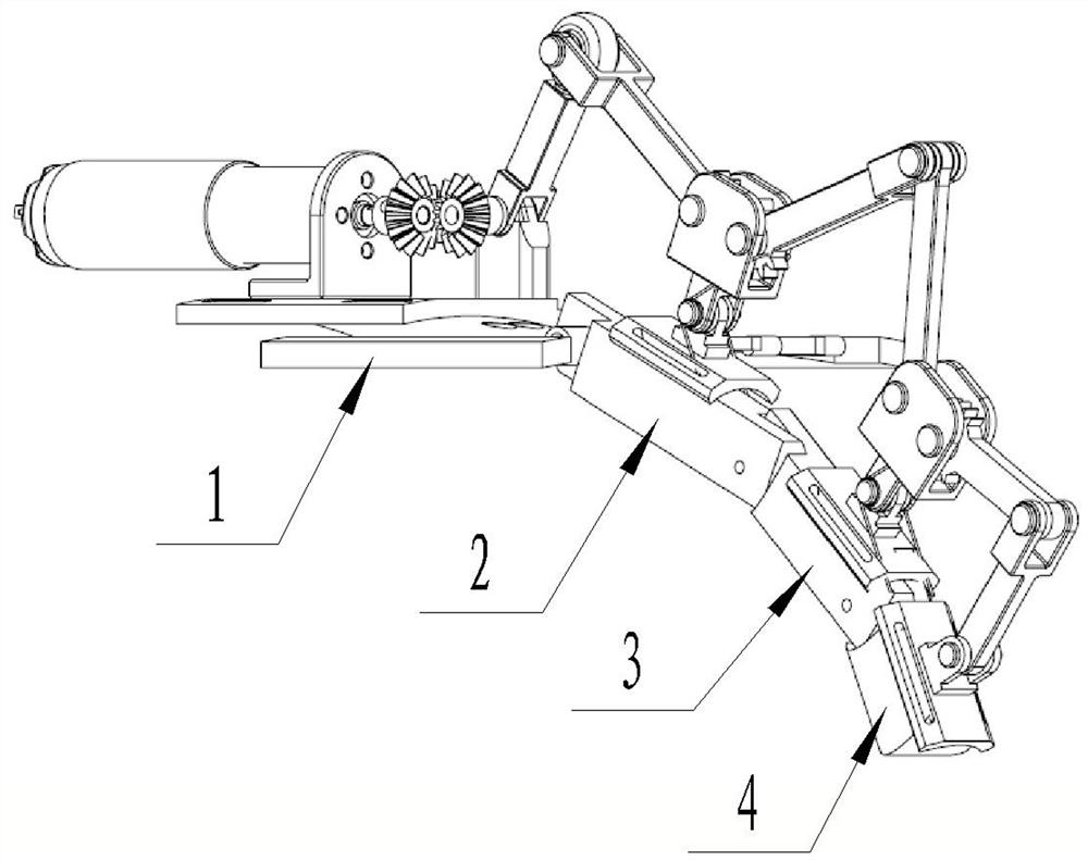 Self-adaptive hand exoskeleton robot based on underactuated coupling