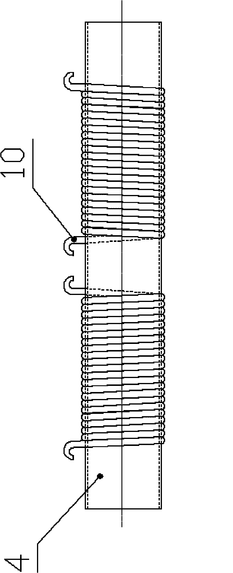 Device for winding coil by rectangular conducting wire