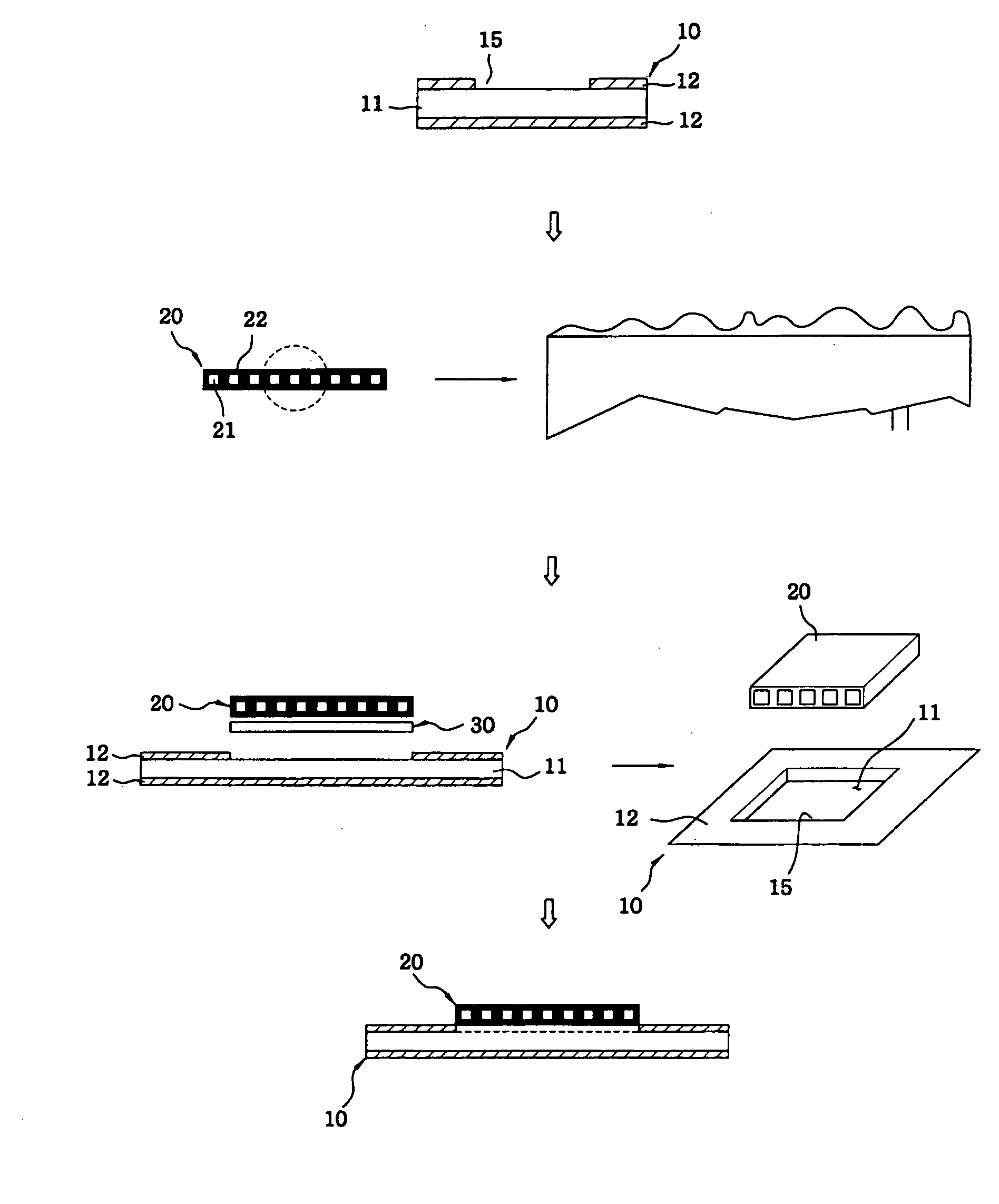 Method of attaching optical waveguide component to printed circuit board