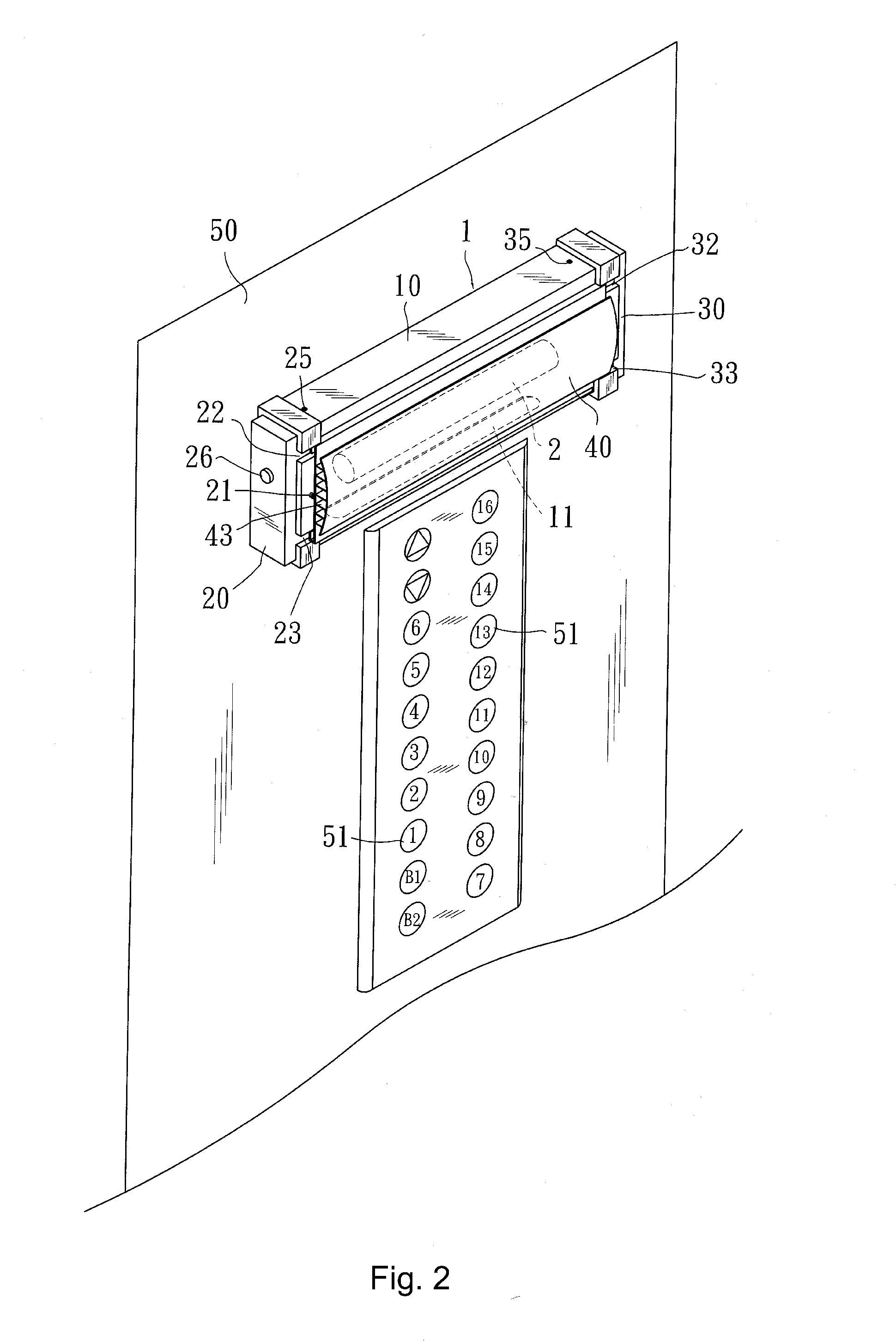 Germicidal device for elevator buttons