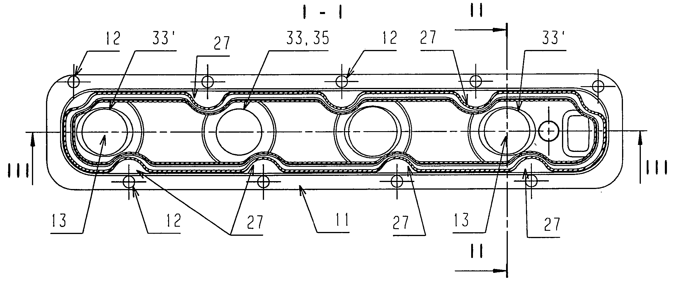 Air gap-insulated exhaust manifold for internal combustion engines