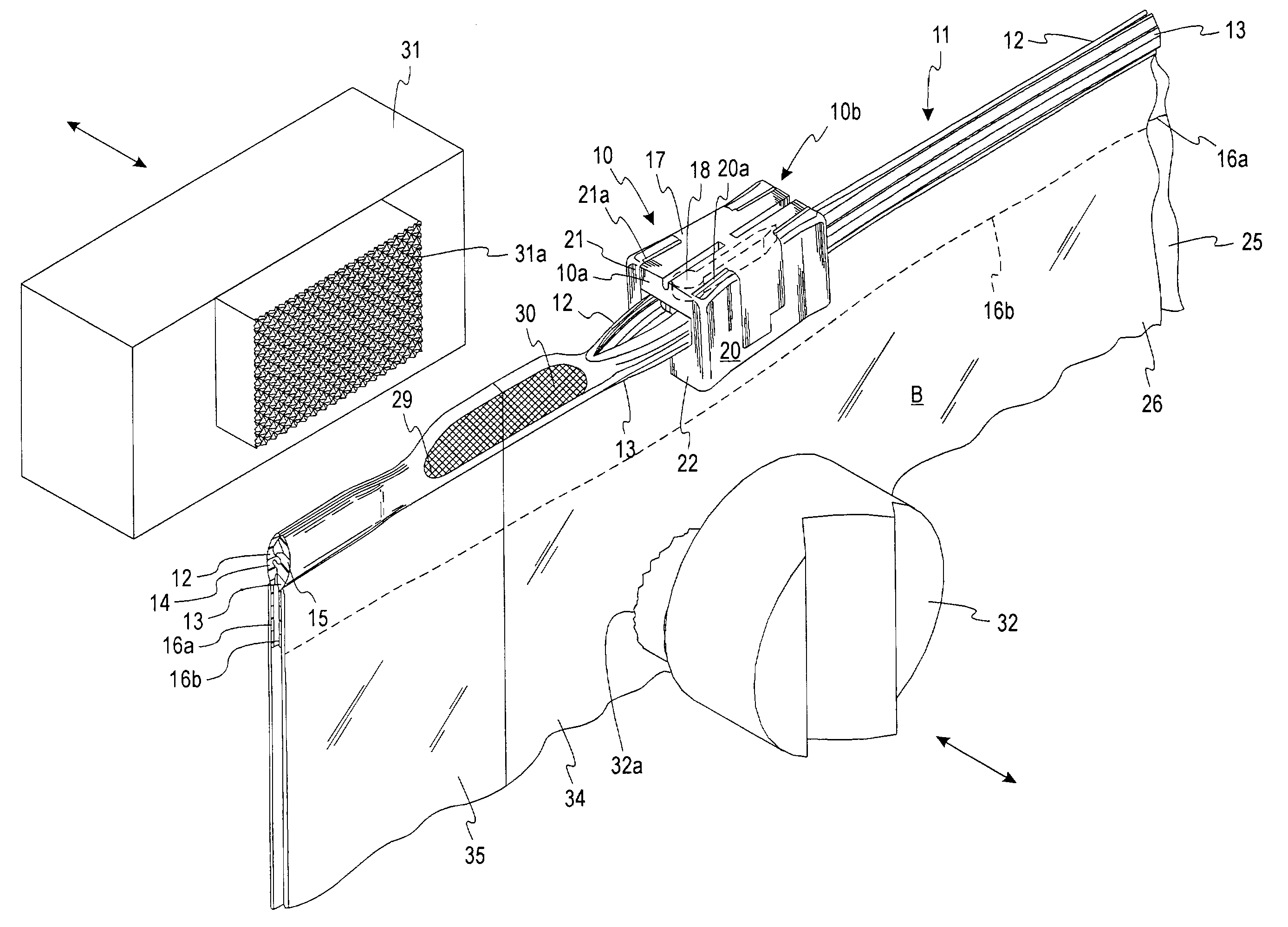 Ultrasonic end stops on zipper closure bags and methods for making same