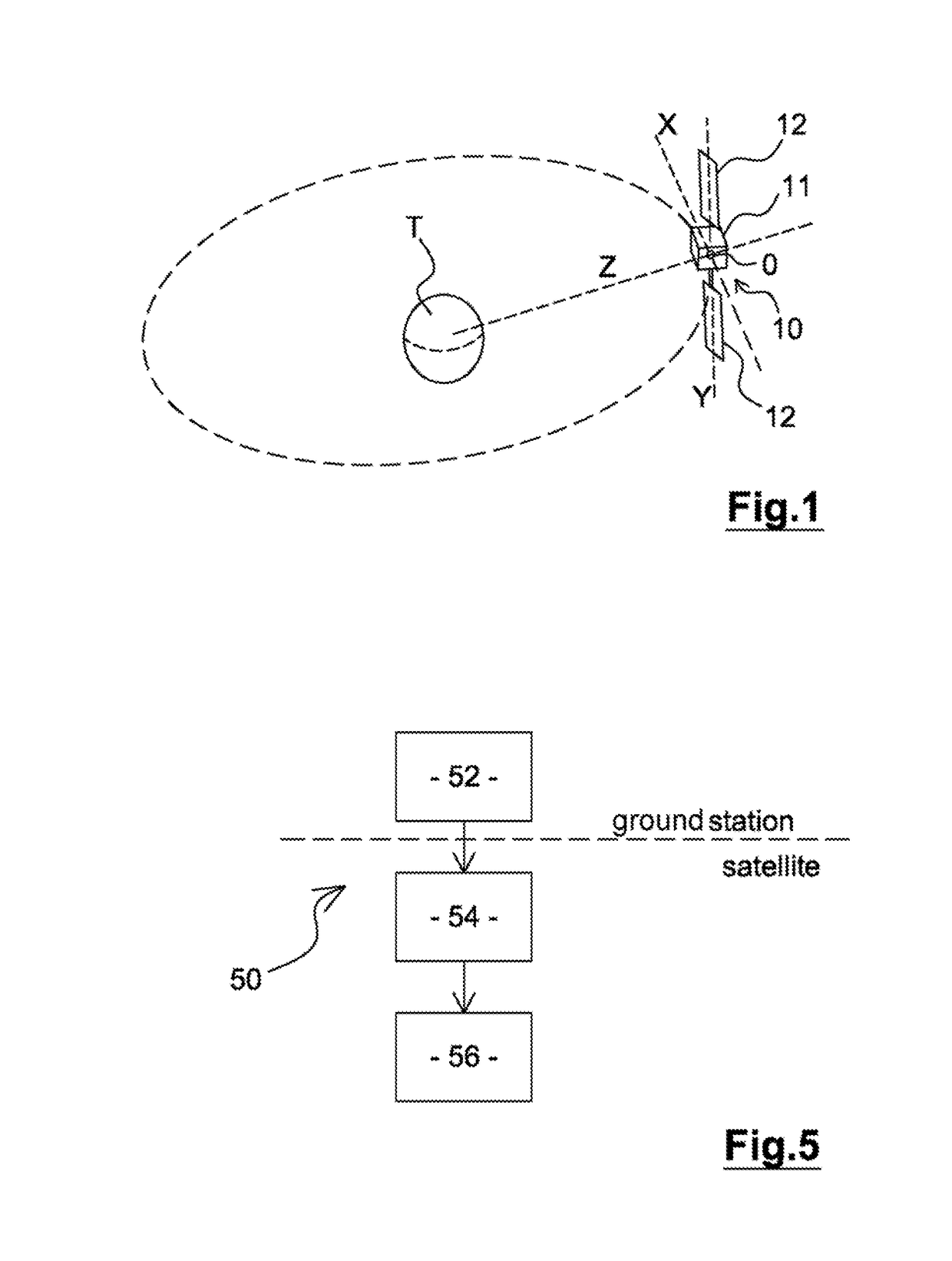 Method and system for controlling the orbit of a satellite in earth orbit