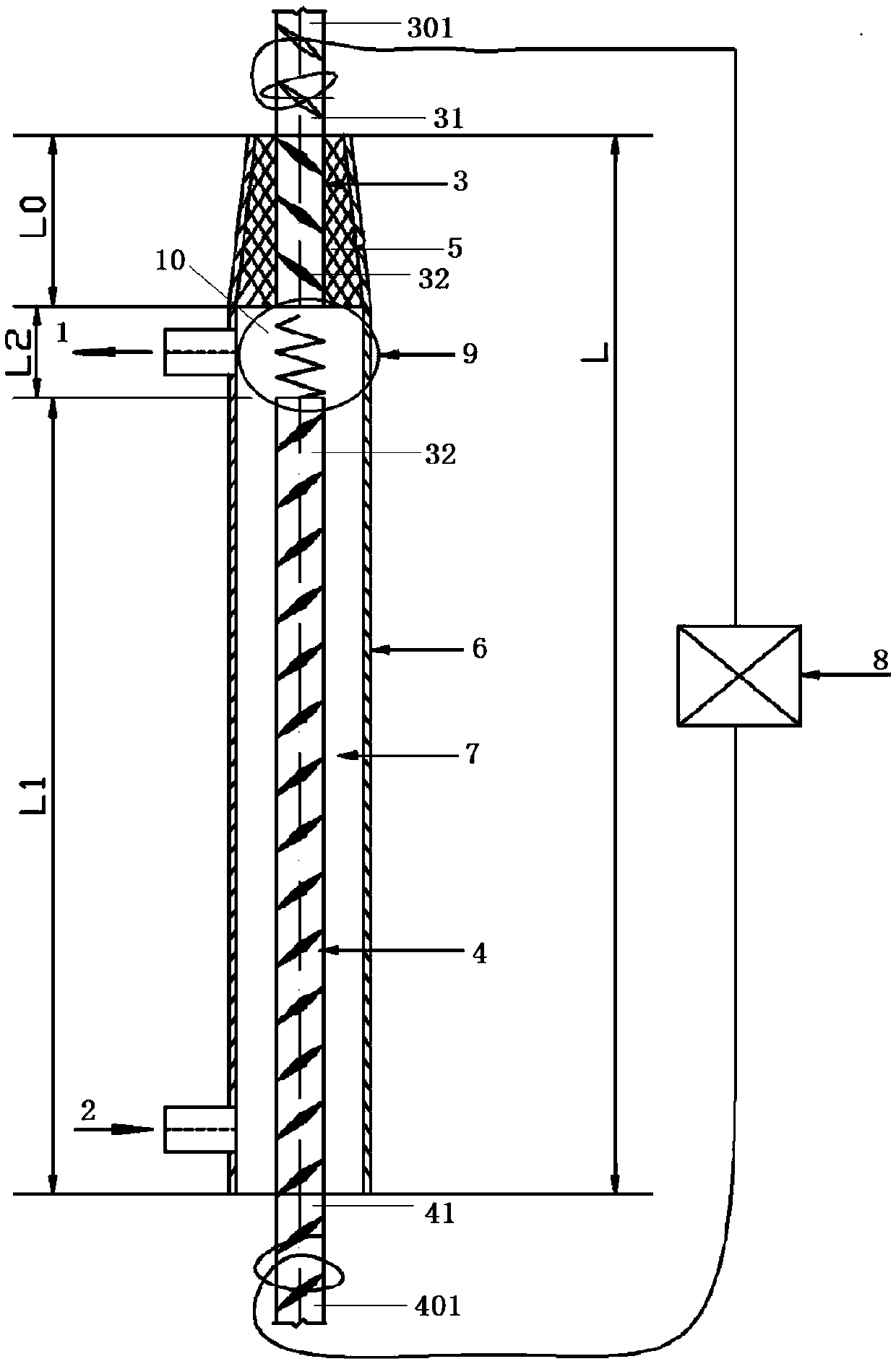 Device for detecting anchoring length of reinforcing steel of semi-grout sleeve